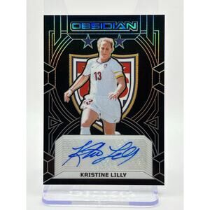 2024-25 Panini Obsidian Soccer Kristine Lilly Class of 1999 Auto 11/199 SP USWNT
